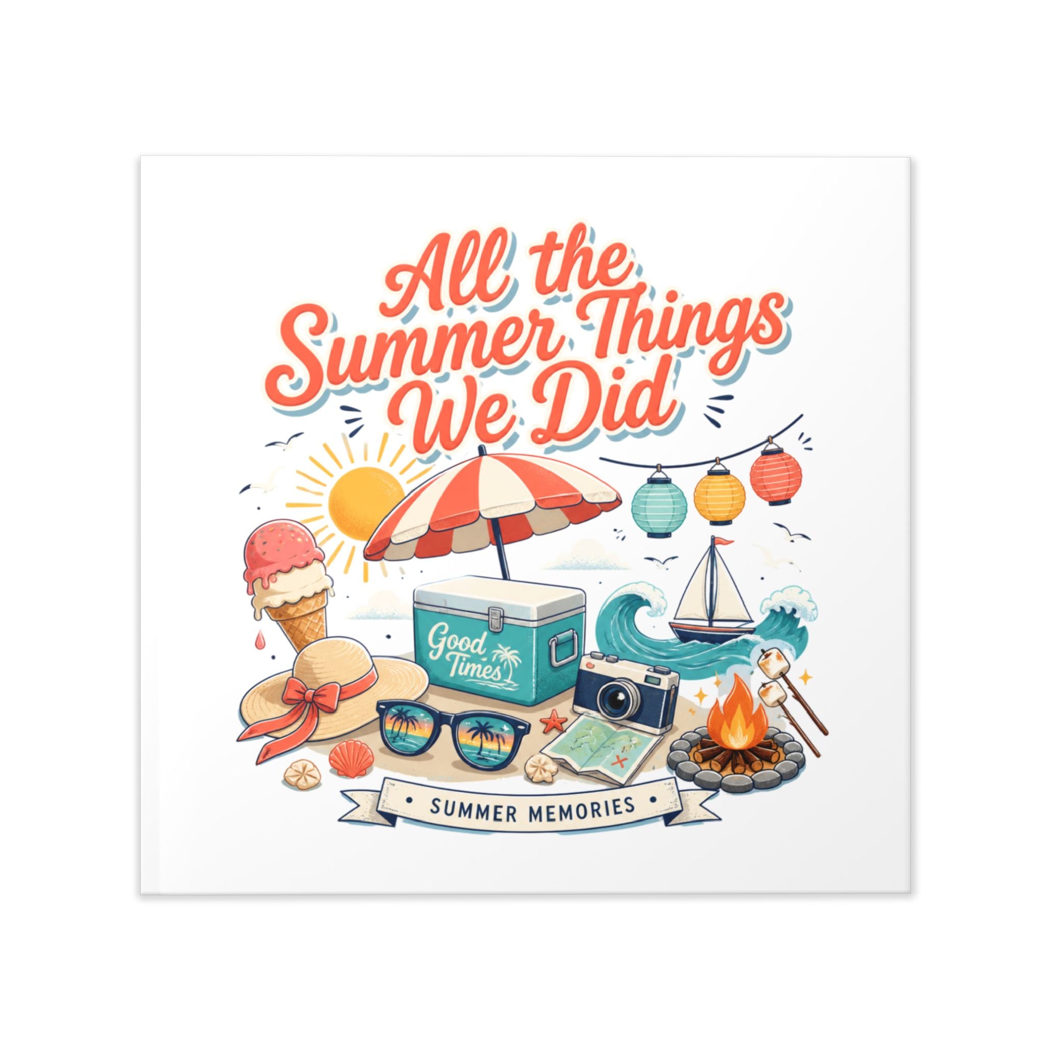 Summer Memories Hardcover Photo Book — "All the Summer Things We Did"